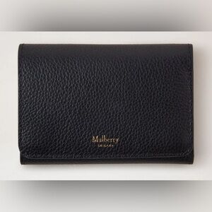 Mulberry Plaque Medium French Purse - Small Classic Grain Leather